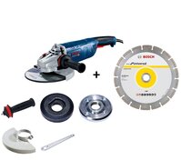 BOSCH GWS 24-230 P - 06018C3100A - Uhlová brúska + Diamantový rezací kotúč ECO for Universal