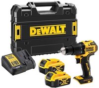 DeWALT DCD709P2T kompaktní aku vrtacka s príklepem 18V, 2x5,0Ah aku