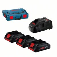 BOSCH 3×ProCORE18V 4Ah + GAL 1880 CV + L-BOXX 102 - 0 615 990 L1R - Profesionální sada