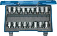 GEDORE Sada nástrčných kľúčov 1/2" T20 až T60 a E10 až E24 17-dielna Gedore