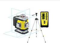NIVEL SYSTEM Krížový laser 4×360° s modrým lúčom CL4B Set