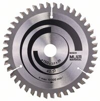 BOSCH 2608640501 - Pílový kotúc Multi Material 150 x 20/16 x 2,0 mm, 42