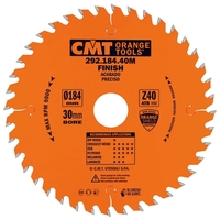 CMT Pílový kotúč pre elektronáradie, finálny rez - D184x2,6 d30 Z40 HW