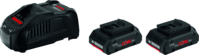 BOSCH ProCORE18V 4.0Ah 2x + GAL 1880 CV 1 600 A01 6GF - Základní souprava 2x Aku + nabíjecka