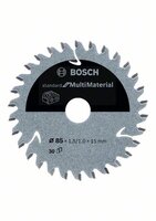 BOSCH Pilový kotouc pro akumulátorové pily Standard for Multimaterial 85x1,5 / 1x15 T30 2 608 837 752