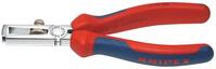 Abisolierzange verchromaná s viackomponentovými rukoväťami 160mm qmm KNIPEX