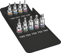 WERA SADA ADAPTÉRU 1/2" ZYKLOP TORX®, 9-dílná 05004202001