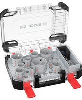 BOSCH Sada děrovaček PRO Multi Material PC Plus, 14 ks - 2608594426