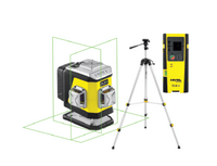 NIVEL SYSTEM Krížový laser 3×360° so zeleným lúčom CL3G Set