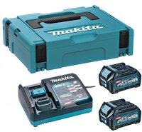 MAKITA SADA 2 x BL4025 + DC40RA + Systainer - 191J81-6