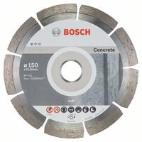 BOSCH Diamantový rezací kotúč Standard for Concrete 10x 150 x 22,23 x 2 x 10 mm - 2608603241