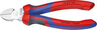 Kliešte na rezanie s chrómovaným povrchom a viackomponentovými rukoväťami 125mm KNIPEX