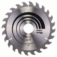 BOSCH 2608640602 - Pílový kotúc Optiline Wood 165 x 30 x 2,6 mm, 24