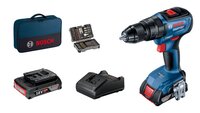 BOSCH GSB 18V-50 + 2× GBA 18V 2.0Ah + GAL 18V-20 - 06019H51L4 - Akumulátorový príklepový vŕtací skrutkovač