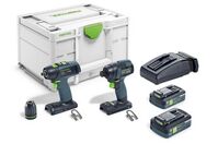 FESTOOL 577244 Sada šroubováku a vrtáku TID 18 HPC 4,0 I-Set T18