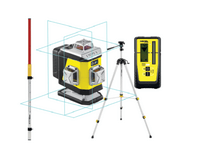 NIVEL SYSTEM Krížový laser 4×360° s modrým lúčom CL4B Set