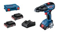 BOSCH GSB 18V-50 + 3× GBA 2.0Ah + GAL 18V-20, L-Case - 06019H5121 - Profesionální sada