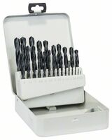 BOSCH Kovová kazeta, 25-dielna súprava vrtákov do kovu, HSS-R, DIN 338 1-13 mm