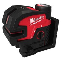 MILWAUKEE M12 CLL4P-301C KOMBINOVANÝ KRÍŽOVÝ LÍNIOVÝ 4-BODOVÝ LASER - ZELENÝ 4933479203