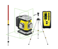 NIVEL SYSTEM Krížový laser 3×360° so zeleným lúčom CL3G Set