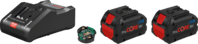 BOSCH 2 × ProCORE18V 8.0Ah + GAL 18V-160 C - 1 600 A01 6GP