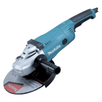 MAKITA GA9020RF - Úhlová bruska s omezovacem rozbehového proudu, superprírubou a antirestartem