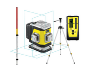 NIVEL SYSTEM Krížový laser 3×360° s modrým lúčom CL3B Set