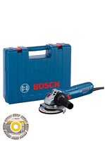 BOSCH GWS 12-125 - 06013A6102 - Uhlová brúska + Diamantový rezací kotúč