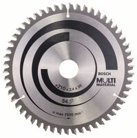 BOSCH 2608640511 - Pílový kotúc Multi Material 210 x 30 x 2,4 mm, 54