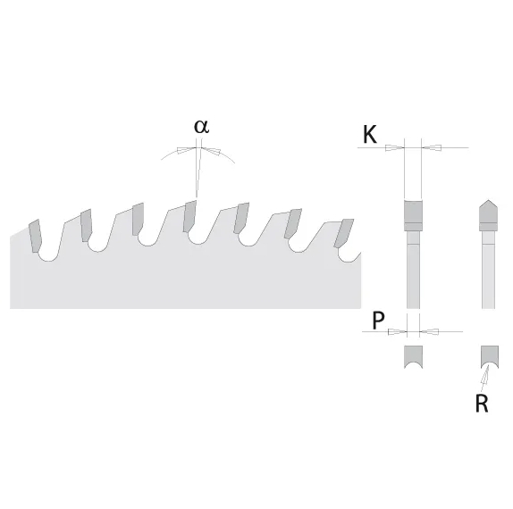 CMT Pílový kotúč na lamino bez predrezu - D250x3,2 d30 Z48 HW