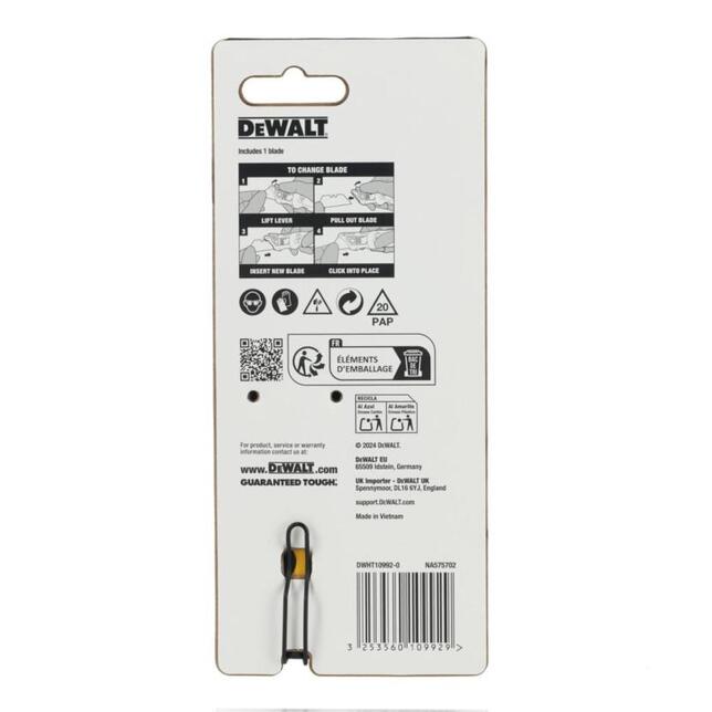 DeWALT Nôž sklápací s pevnou čepelou a zásobníkom na 5 čepelí  DWHT10992-0