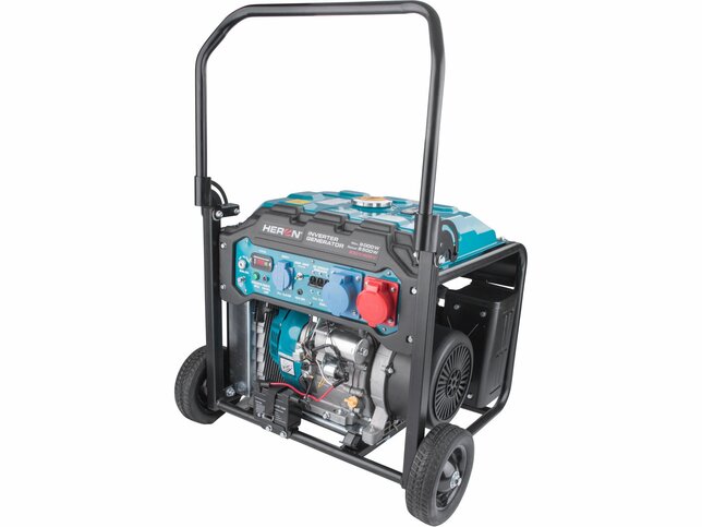 Elektrocentrála invertorová rámová 3F, 9kW, diaľkové ovládanie, podvozok, HERON  8896235