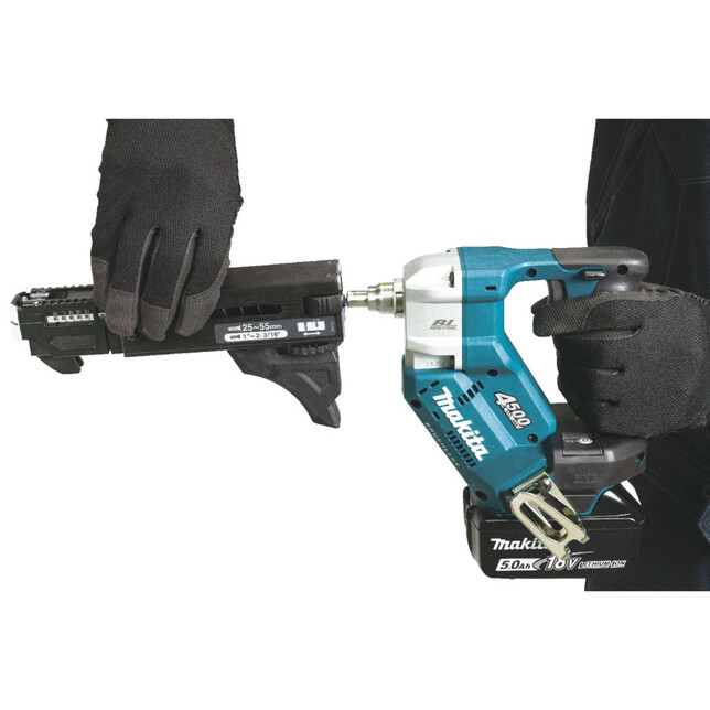 MAKITA DFR453Z - Akumulátorový šroubovák s automatickým podavačem bez akumulátoru a nabíječky