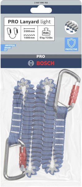 BOSCH Závesná šnúrka PRO light, 6 kg, 2 x karabínka - 2607990162