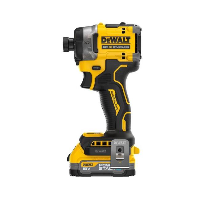 DeWALT Uťahovač rázový 1/4" 250Nm 18V XR 2x POWERSTACK 1,7 Ah bezuhlíkový DCF860E2T