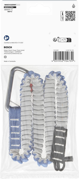 BOSCH Závesná šnúrka PRO light, 6 kg, 1 x karabína a 1 x pútko s okrúhlou šnúrkou