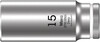 WERA 8790 HMA Deep Nástrojná hlavica, upínacia časť 1/4", 15 x 50 mm