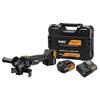 DeWALT Bezuhlíková uhlová brúska DEWALT®  McLaren F1 Team 18 V XR® 125 mm – 2 x 5 Ah  DCG45MP2T-QW