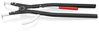 KNIPEX 46 20 A61 Kliešte na poistné krúžky pre vonkajšie poistné krúžky na hriadeľoch čierne poprášk