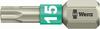 WERA Bit 1/4" torx T15 x 25mm 3867/1 TS Torx Wera