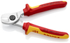 KNIPEX 95 16 165 SB Nožnice na káble izolované s multi-komponentnými rukoväťami, VDE testované pochr