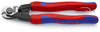 KNIPEX 95 62 190 T BK Nožnice na oceľové lanká kované s multi-komponentnými úchopmi, s integrovaným 