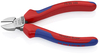 KNIPEX 70 02 140 SB Bočné cvikacie kliešte s multi-komponentnými úchopmi čierne atramentované 140 mm