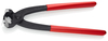 KNIPEX 10 99 I220 SB Kliešte na spony s okami poplastované čierne atramentované 220 mm