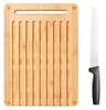 FISKARS Bambusová deska na chléb a nůž na chléb 1057551