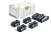 FESTOOL Energetická souprava SYS 18V 4xHP5,0/TCL6DUO