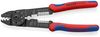 KNIPEX 97 21 215 C Lisovacie kliešte s multi-komponentnými úchopmi čierne lakované 230 mm