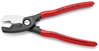 KNIPEX 95 11 200 SB Nožnice na káble s dvojitou reznou hranou poplastované leštené 200 mm