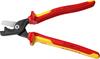 KNIPEX Nožnice káblové d23mm 120mm2 dvojbrit StepCut XL VDE / 9518225 Knipex
