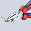 KNIPEX 08 25 145 SB Kombinované kliešte s ihlovým nosom pochrómované 145 mm